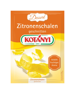 Kotányi Zitronenschalen geschnitten im Brief