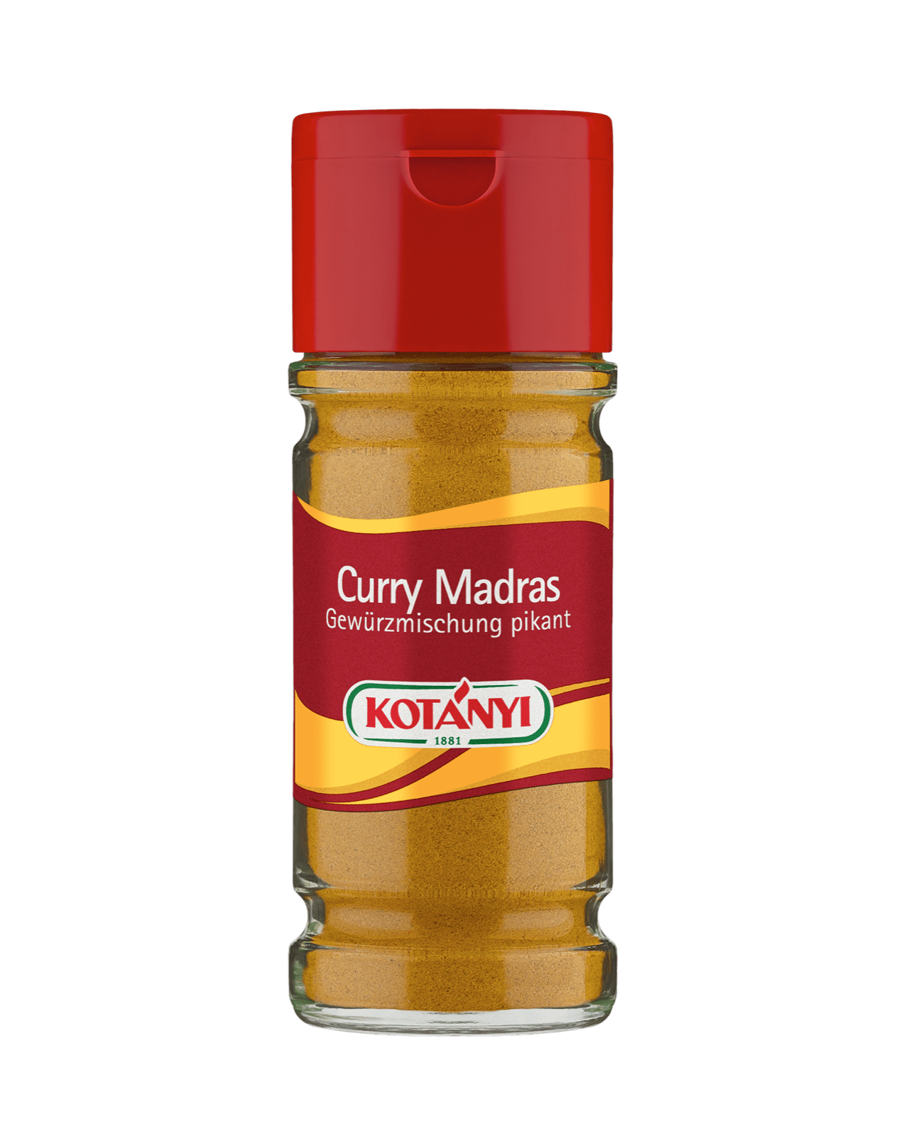 Kotányi Curry Madras Gewürzmischung pikant im 100ml Glas