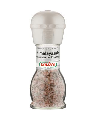 Kotányi Himalayasalz mit Kräuter der Provence in der Mühle