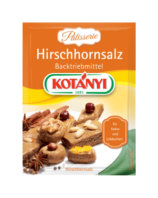 Kotányi Hirschhornsalz Backtriebmittel im Brief