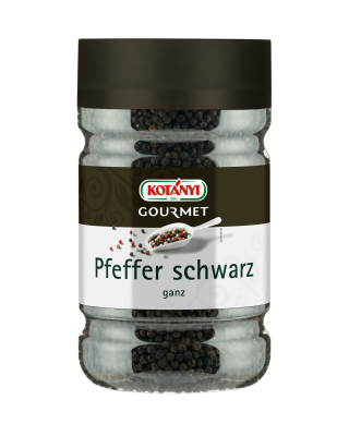 Kotanyi Gourmet Pfeffer schwarz ganz in der 1200ccm Dose