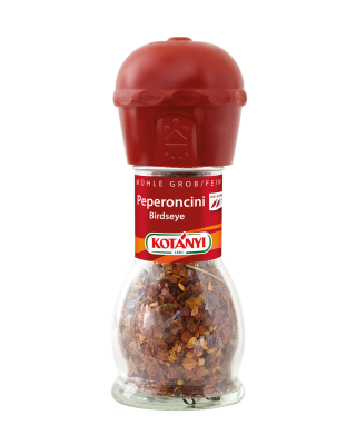Kotányi Chili Peperoncini Birdseye in der Mühle