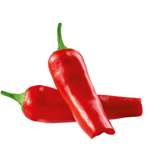 schwebende Chilischoten