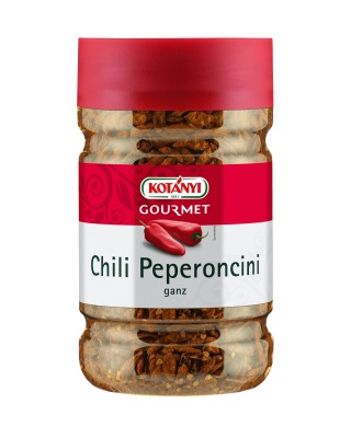 Kotányi Gourmet Chili Peperoncini ganz in der 1200ccm Dose