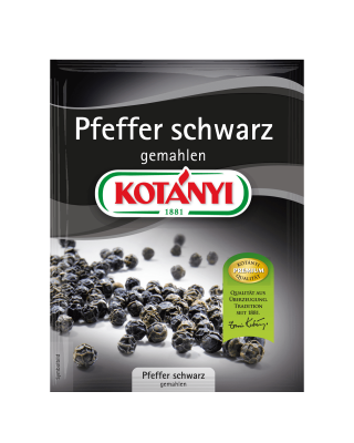 Kotányi Pfeffer Schwarz gemahlen im Brief