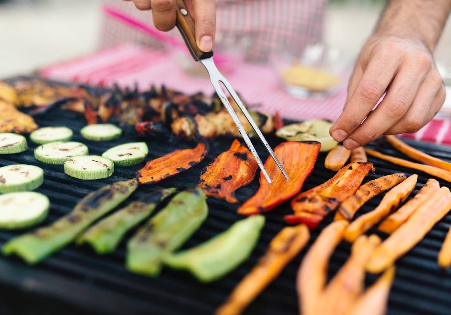 Gemüse auf Griller