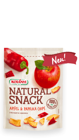 Packshot der Apfel & Paprika Chips