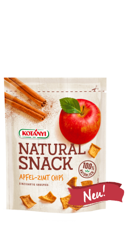 Packshot der Apfel-Zimt Chips