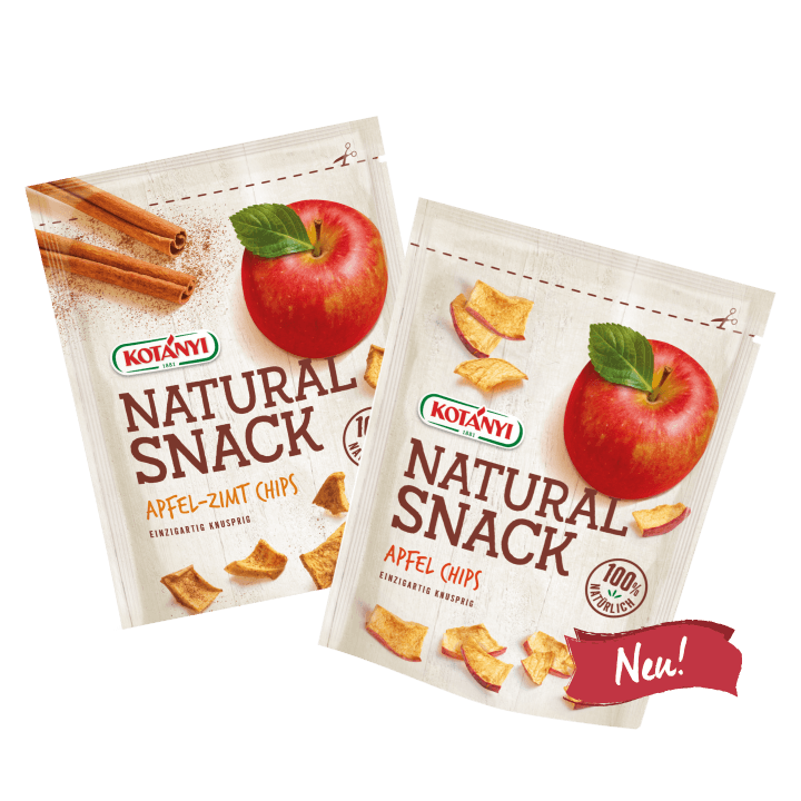 2 Standbeutel mit Natural Snack