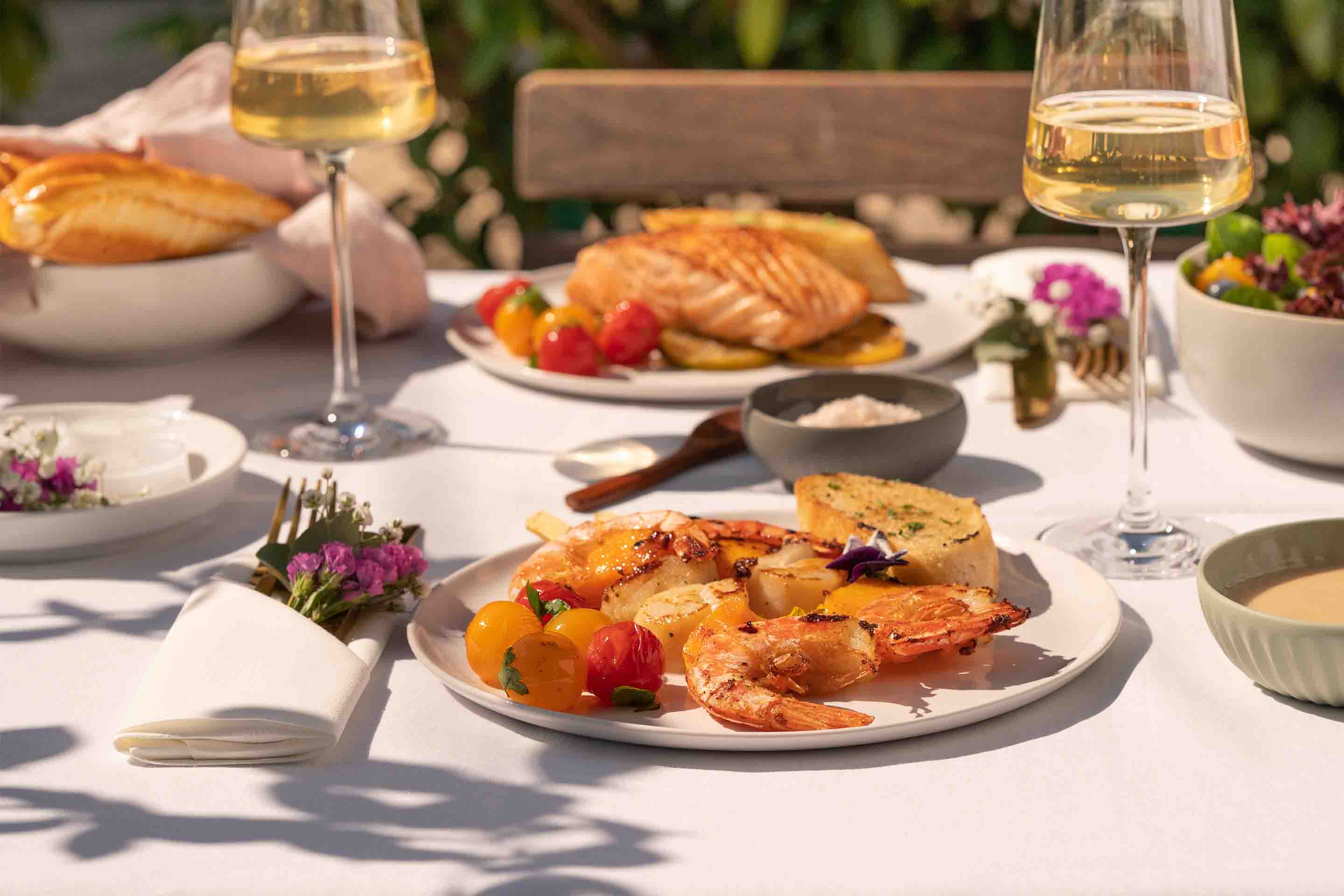 Seafood Spieße perfekt für das Grill-Date!