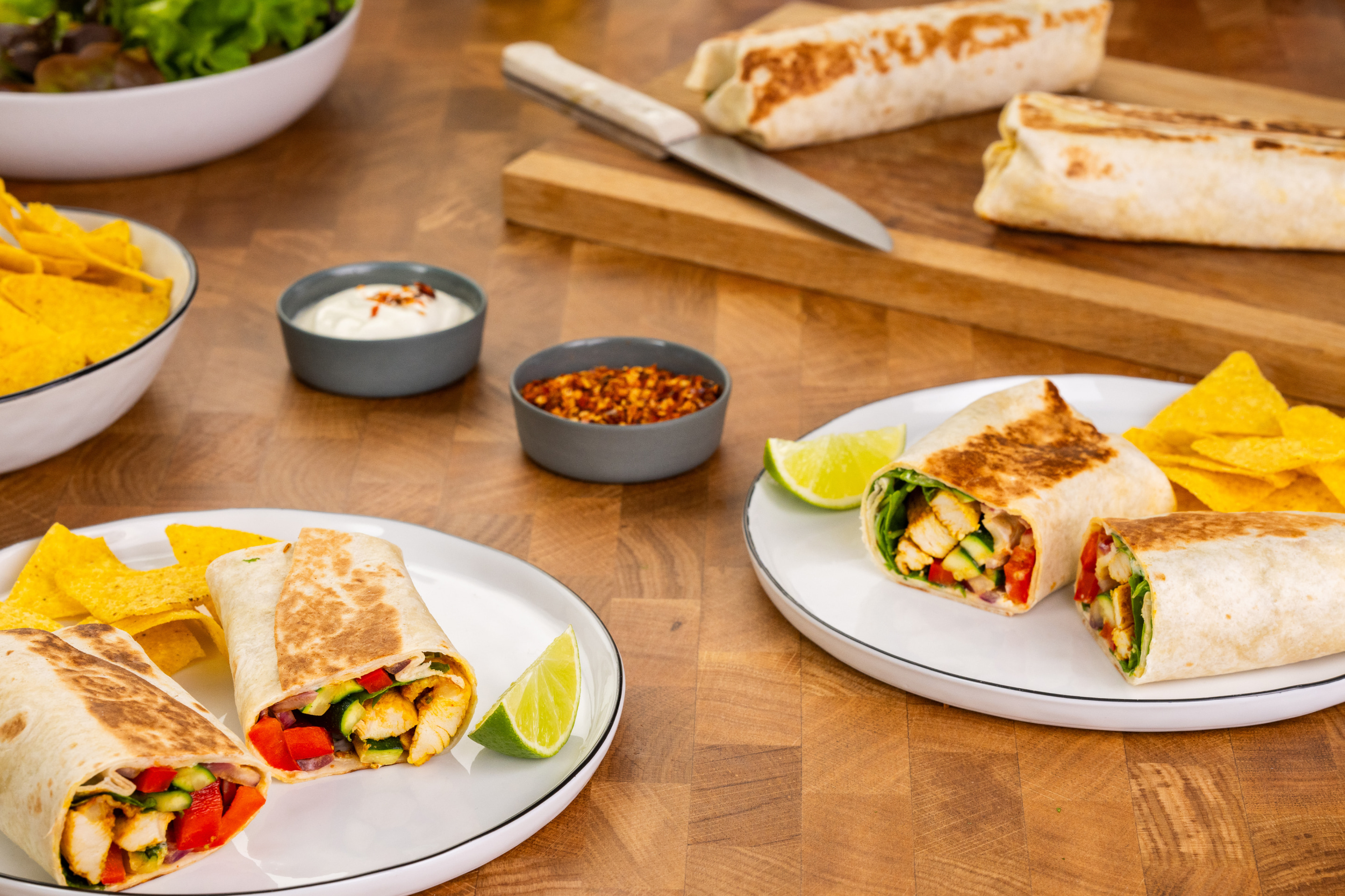 Chicken Wrap Mit Gemüse Min