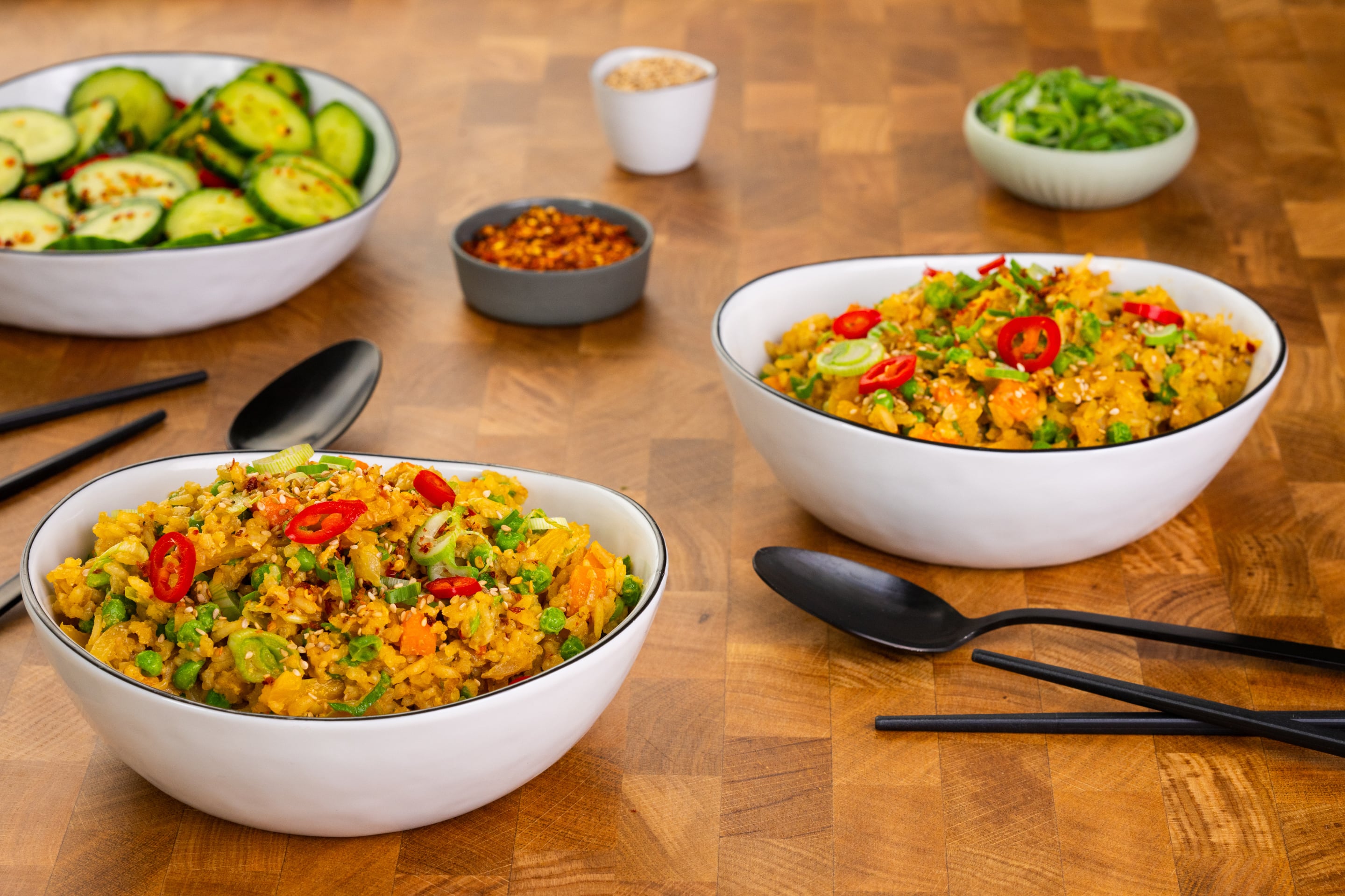 Fried Rice Mit Buntem Gemüse Min