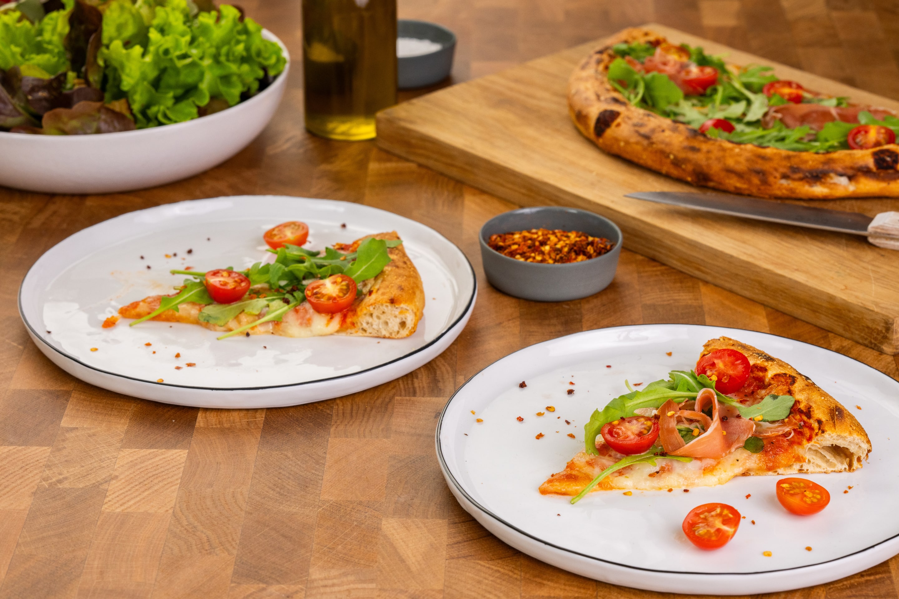 Italienische Pizza Mit Rucola Min