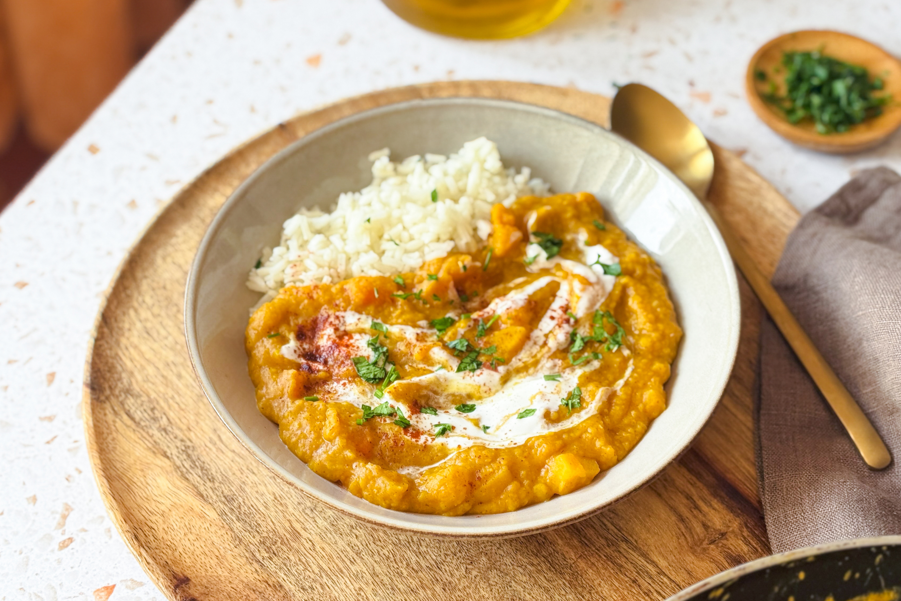 Dahl With Carrots And Pumpkin