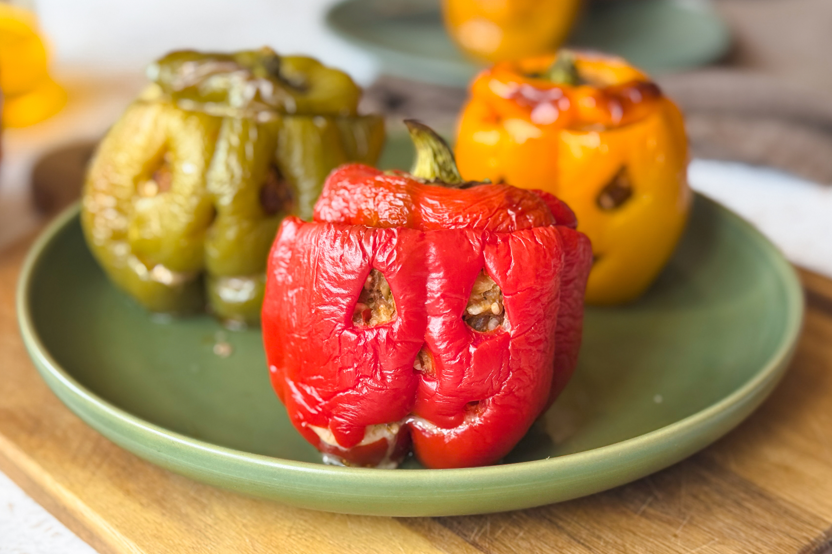 Halloween Stuffed Peppers
